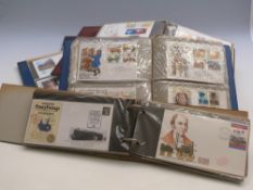 Six albums of GB first day covers (approximately 290)