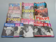 A collection of 1960s Rave magazines circa 1966-July 1968,