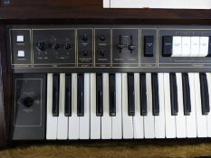 Cased Korg Lambda polyphonic ensemble keyboard with instruction manual circa 1970s,