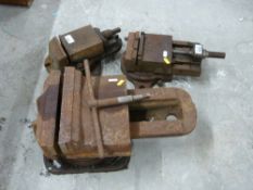 Three machine vices
