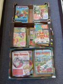 A large collection of Roy of the Rovers annuals and magazines dating between 1979-1989
