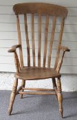 Elm seated Windsor armchair