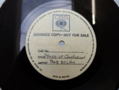 Bob Dylan - Mixed Up Confusion / Corrina Corrina CBS UK Advance Copy - Not For Sale white label.