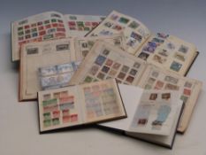 A selection of stamp albums and stockbooks,