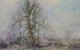 David Shepherd signed print,'This England', with blind stamp,
