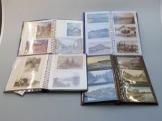 Two albums of mostly Edwardian postcards including Southampton, Oxford,