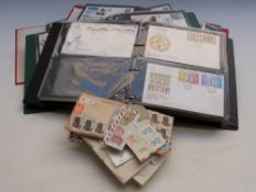 A collection of first day covers and stamps
