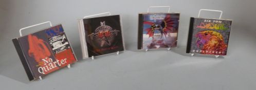 Approximately 160 rock CDs many collectable including Michael Schenker Group, Budgie,