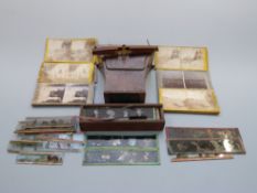 Stereoscopic viewer and approximately 25 cards,