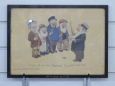 Framed Wm Younger & Co Ltd, Edinburgh, advertising poster, the frame also named,