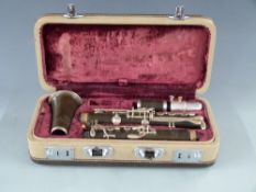 Selmer clarinet with composite body and nickel fittings, reg no 024861,