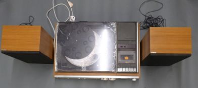 Sony c1970s stereo music system HMK-55 in teak effect cabinet