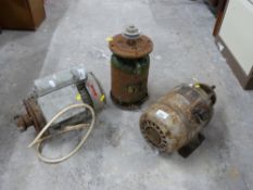 Three various motors including Leroy-Somer