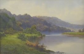 Donald A Paton (Edward Horace Thompson 1879-1949) watercolour 'When The Day is Young' The River