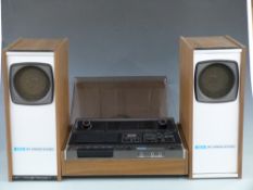 Akai GXC-40T cassette tape deck with SW-35 speakers