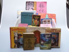 A quantity of Alice in Wonderland and other ephemera and books to include poster book, records,