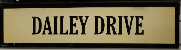 Vintage metal street sign Dallery Drive, 19.