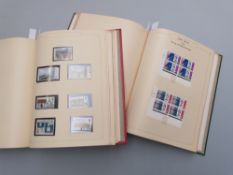 Two Simplex albums of GB stamps, mint corner blocks,