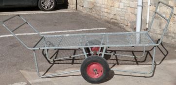 Garden centre or similar two wheeled trolley, length 236,