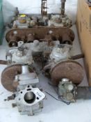 Set of Webber 40DCOE24 carburettors, pair of Stromberg carburettors,