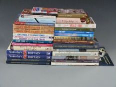 A collection of books relating to wartime and early post-war Britain including War Time Farm,