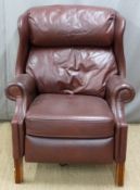 Laura Ashley leather recliner chair