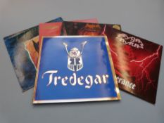 Five NWOBHM albums including Tyra Myra, Mad Dog, Tredegar,