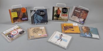 A large quantity of music CDs