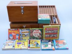 Three boxes of 8mm home movie films including Abbot and Costello comedy, Deputy Dawg, Motor Mouse,