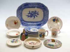 Spode Camilla ware, Chinese Canton enamel lid, Marutomo Japanese figural jam pot,