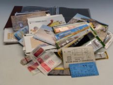 A quantity of Jersey presentation packs, GB first day covers, an empty presentation pack album,