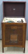 Marconi inlaid Art Deco style radiogram