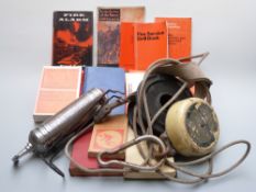 A quantity of Fire Service ephemera and collectibles to include Longworth Safety Descender,