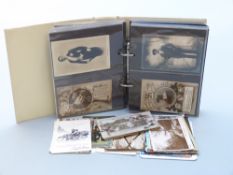 Album of postcards including fifty featuring Edwardian beauty Gladys Cooper,