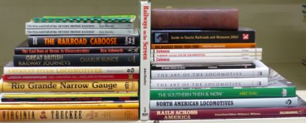 Approximately 25 mainly American railway/railroad interest books including Rio Grande narrow gauge,