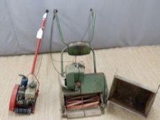 Atco petrol cylinder mower and a petrol lawn edge trimmer