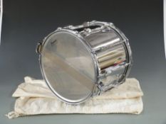 Premier snare drum/military side drum in chromium plated finish 'SD Heavy Batter' to skin
