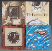 Over forty singles from the late 70s including The Cure, The Clash, The Damned, The Jam,