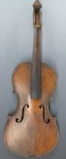 William Forster London early 19thC full size violin with 36cm one piece back and paper label