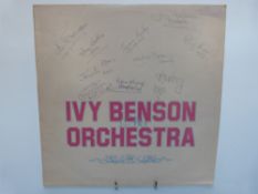 Ivy Benson Orchestra (LIB 3333) promo, fully signed to front cover,