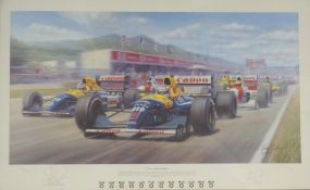 Tony Smith signed limited edition 1120/1150 print Il Leone World champion,