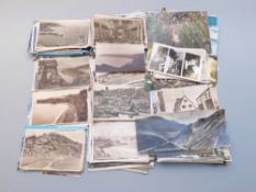 A collection of mainly topographical postcards including manly Cornwall & Devon