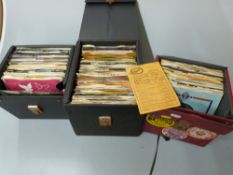 Approximately 200 45s mostly 1970's in three cases including some Northern Soul
