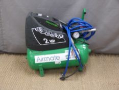 S I P Airmate 2hp air compressor and accessories