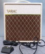 VOX AC4HW1 amplifier with vintage diamond pattern grille cloth, reg. no.