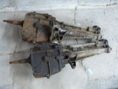 Two 1600 E Ford Cortina gearboxes