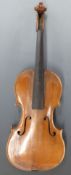 Late 19th / early 20thC Stradivarius copy of full size violin,