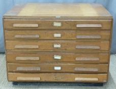 Arclight six drawer plan chest,