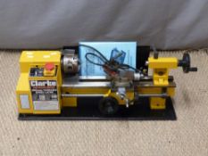 Clarke Metalworker 300mm variable speed lathe model no CL300M with accessories
