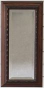 Peter van der Waals for Ernest Gimson Cotswold School Arts and Crafts coromandel or rosewood mirror